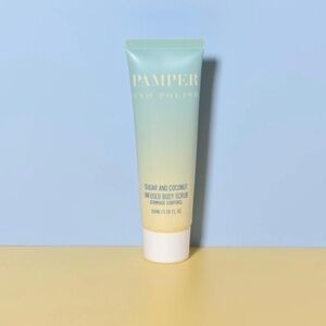 Pamper and Polish Sugar and Coconut infused body scrub